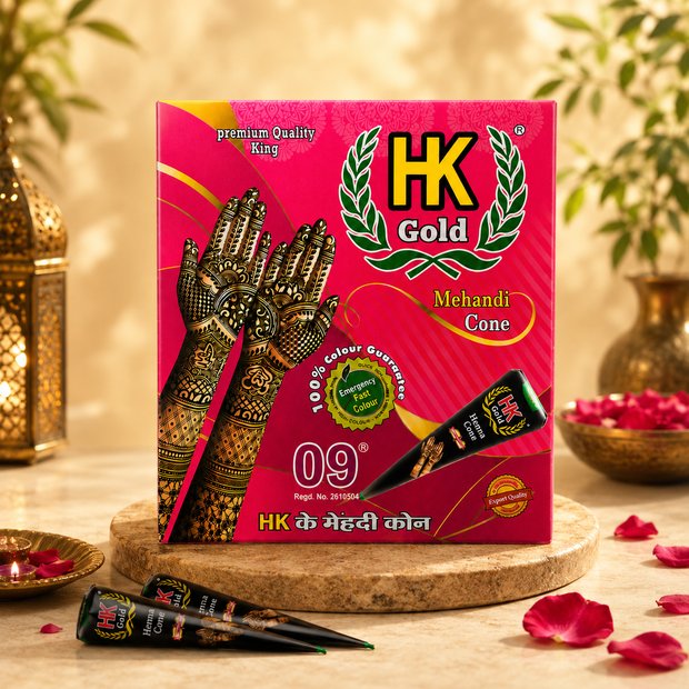HK Gold Mehandi Cone